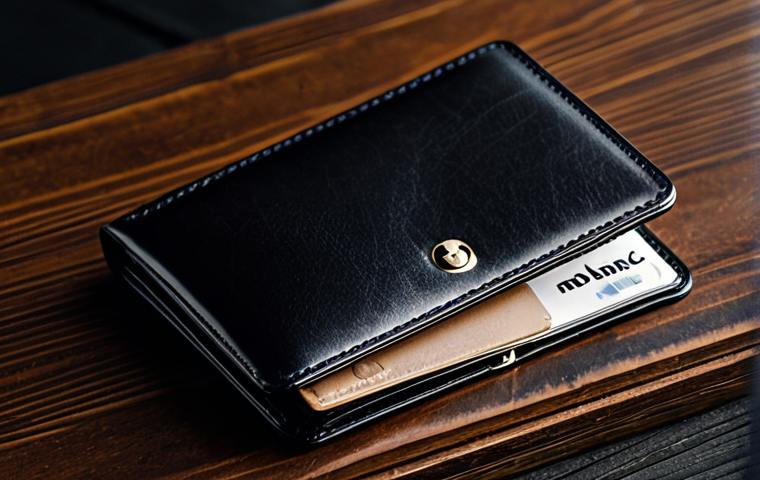 Close-up of Montblanc Meisterstück Wallet**
"A detailed close-up shot of a Montblanc Meisterstück wallet resting on a dark wooden surface. The leather should display a rich, natural patina. Focus on the stitching, the Montblanc emblem, and the texture of the leather. Wallets should be fully closed, with no currency or credit cards visible. Clean, professional lighting. safe for work, appropriate content, fully clothed, professional, modest, family-friendly, perfect anatomy, correct proportions, natural pose, well-formed hands, proper finger count, natural body proportions"
**